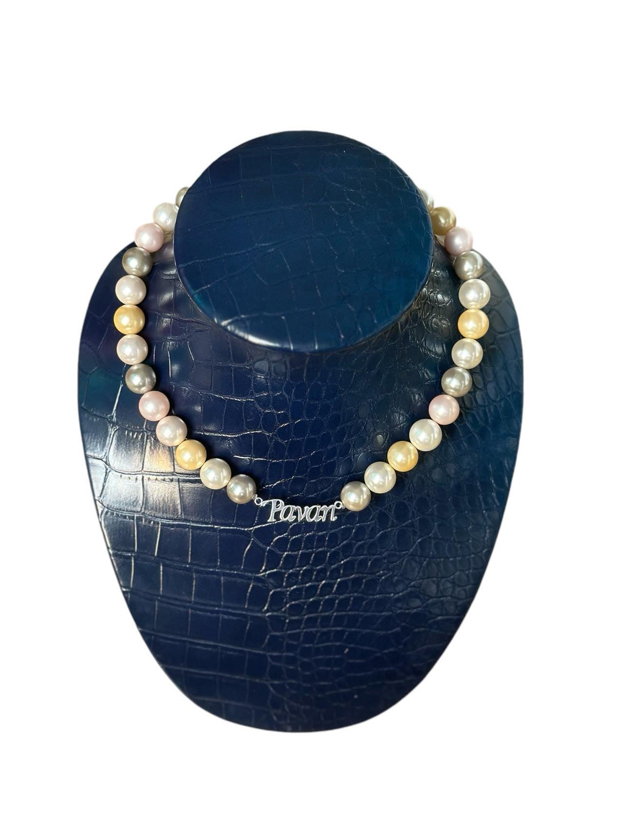 Identity: Signature pearl necklace: Custom center piece just for you